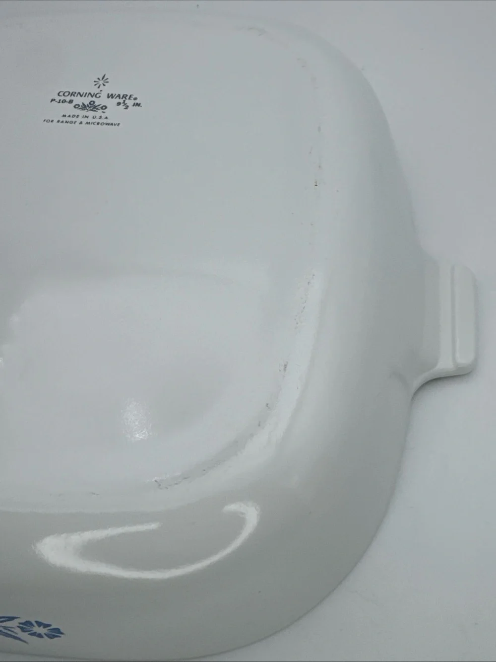 Corning Ware Blue Cornflower P-10-B, 9 1/2 Inch Casserole Dish With P-10-C-1 Lid
